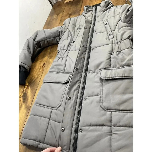 Apple Bottom Jeans Womens Winter Coat Gray Size Small - Picture 5 of 9